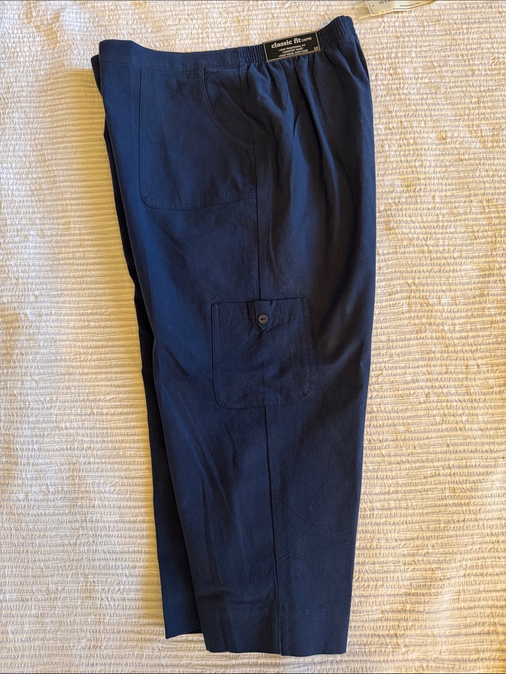 Alfred Dunner Cargo Capri Cropped Pants sz 10 NWT